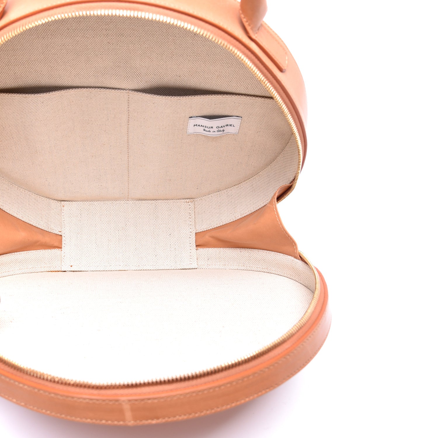 Mansur Gavriel Vegetable Tanned Calfskin Circle Bag Cammello 5 of 8