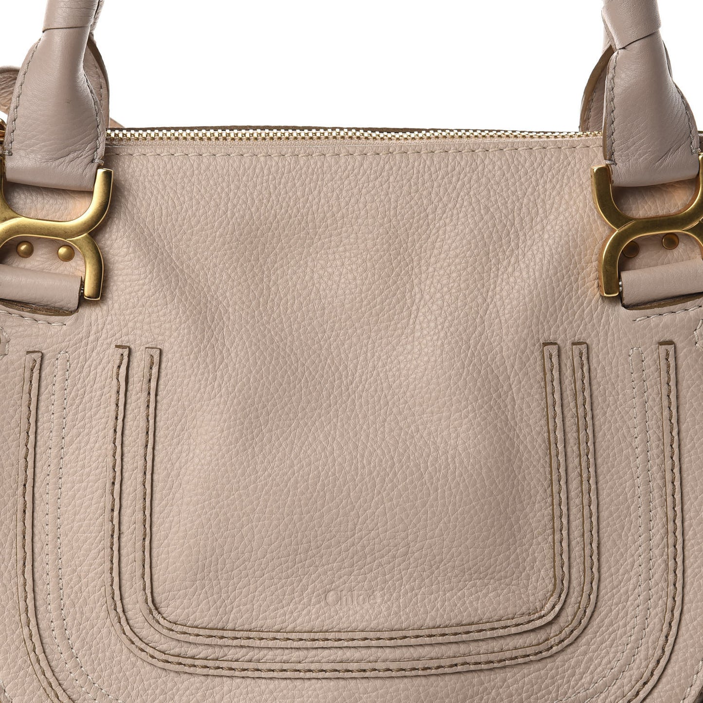 Calfskin Medium Marcie Satchel Abstract White