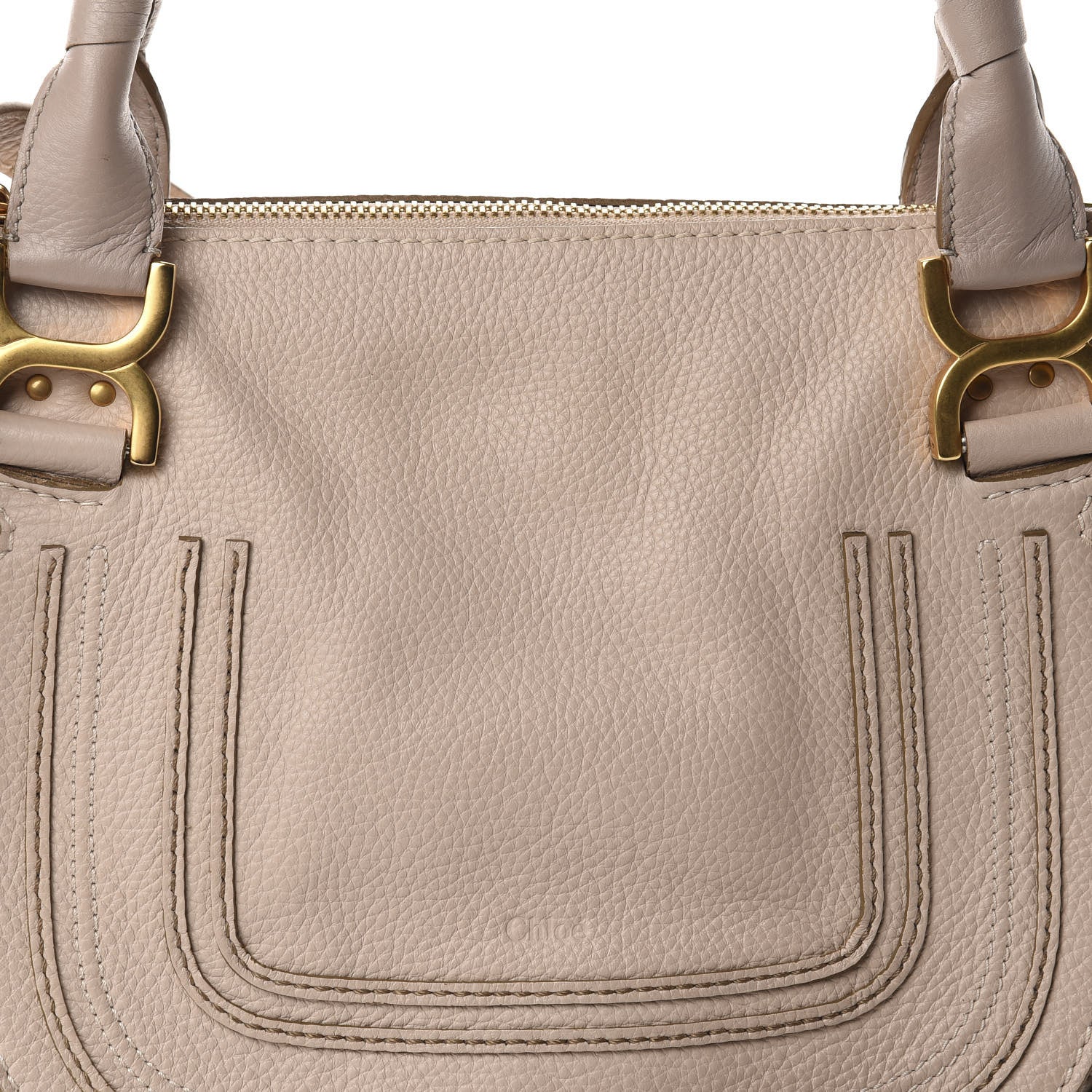 Chloe Calfskin Medium Marcie Satchel Abstract White 9 of 10