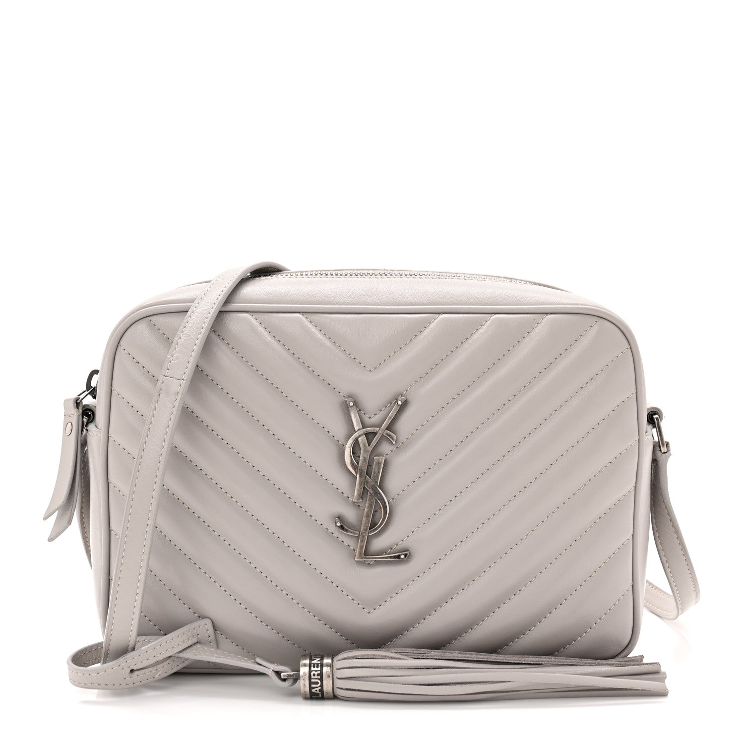 Saint Laurent Calfskin Matelasse Monogram Lou Camera Bag Granite 1 of 10