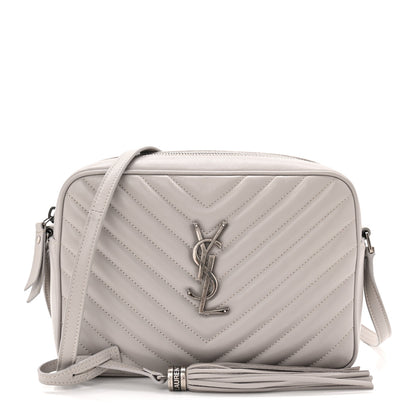 Saint Laurent Calfskin Matelasse Monogram Lou Camera Bag Granite 1 of 10