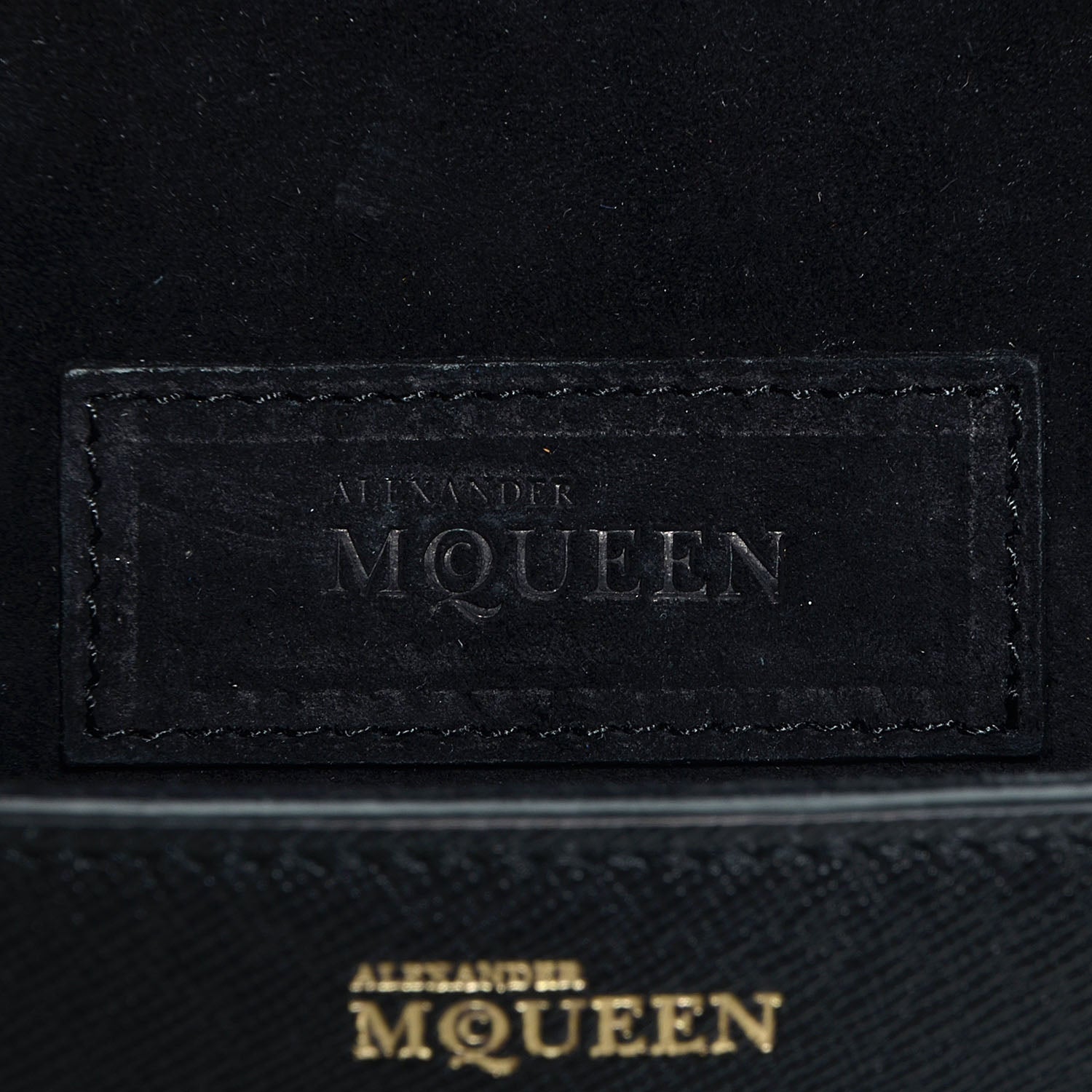 Alexander McQueen Grain Calfskin Mini Heroine Chain Satchel Black 6 of 9
