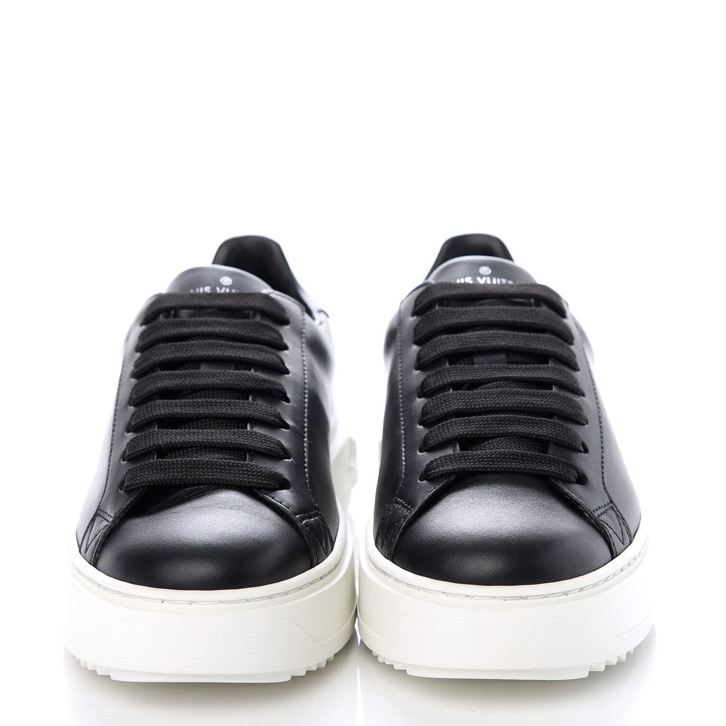 Calfskin Time Out Sneakers 35.5 Black