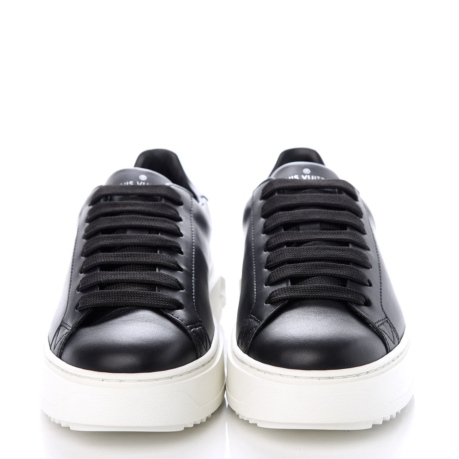Louis Vuitton Calfskin Time Out Sneakers 35.5 Black 2 of 10
