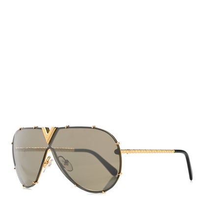 Louis Vuitton Metal LV Drive Sunglasses Z0897W Black Gold 1 of 7