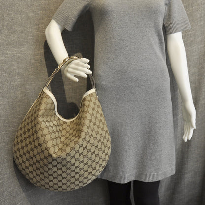 Gucci Monogram Wave Hobo Ivory 3 of 10