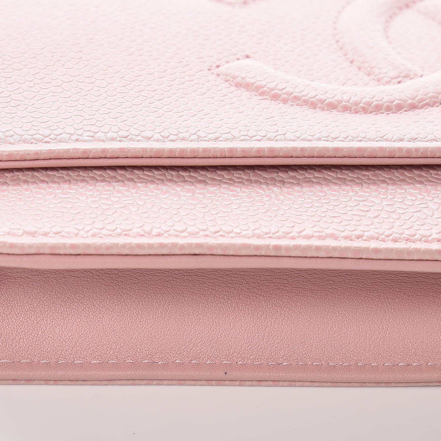 Chanel Caviar Timeless CC Wallet On Chain WOC Pink 12 of 13