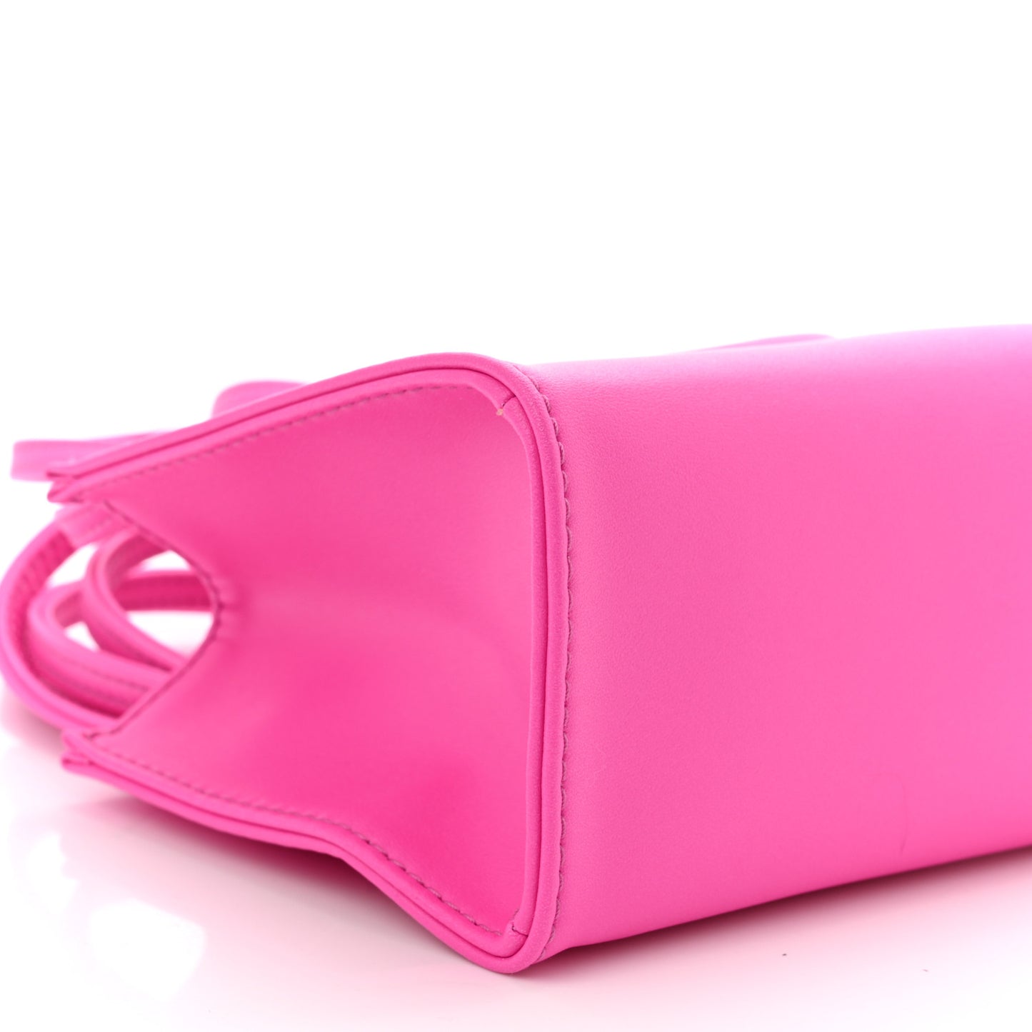 Vegan Leather Small Shopping Bag Azalea