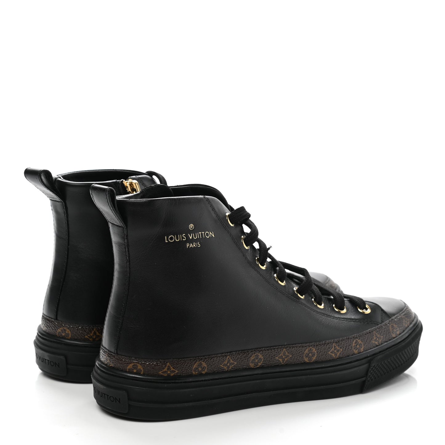 Monogram Stellar Sneaker Boots 36 Black