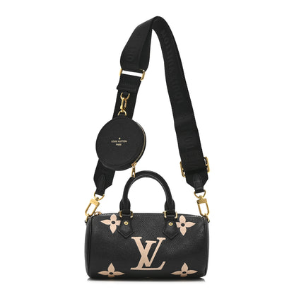 Louis Vuitton Empreinte Monogram Giant Papillon BB Black Beige 2 of 18