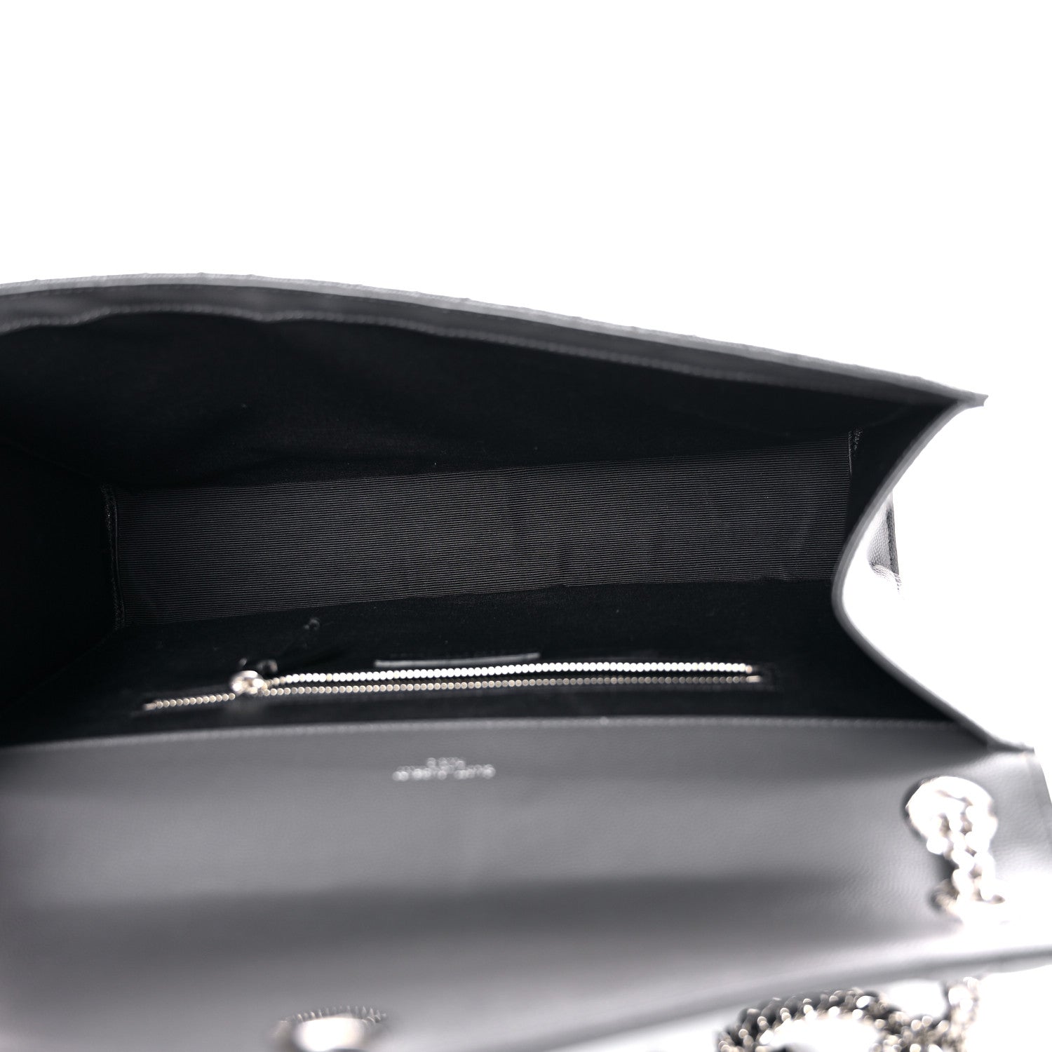 Saint Laurent Grain De Poudre Textured Mixed Matelasse Large Triquilt Monogram Satchel Asphalt 5 of 12