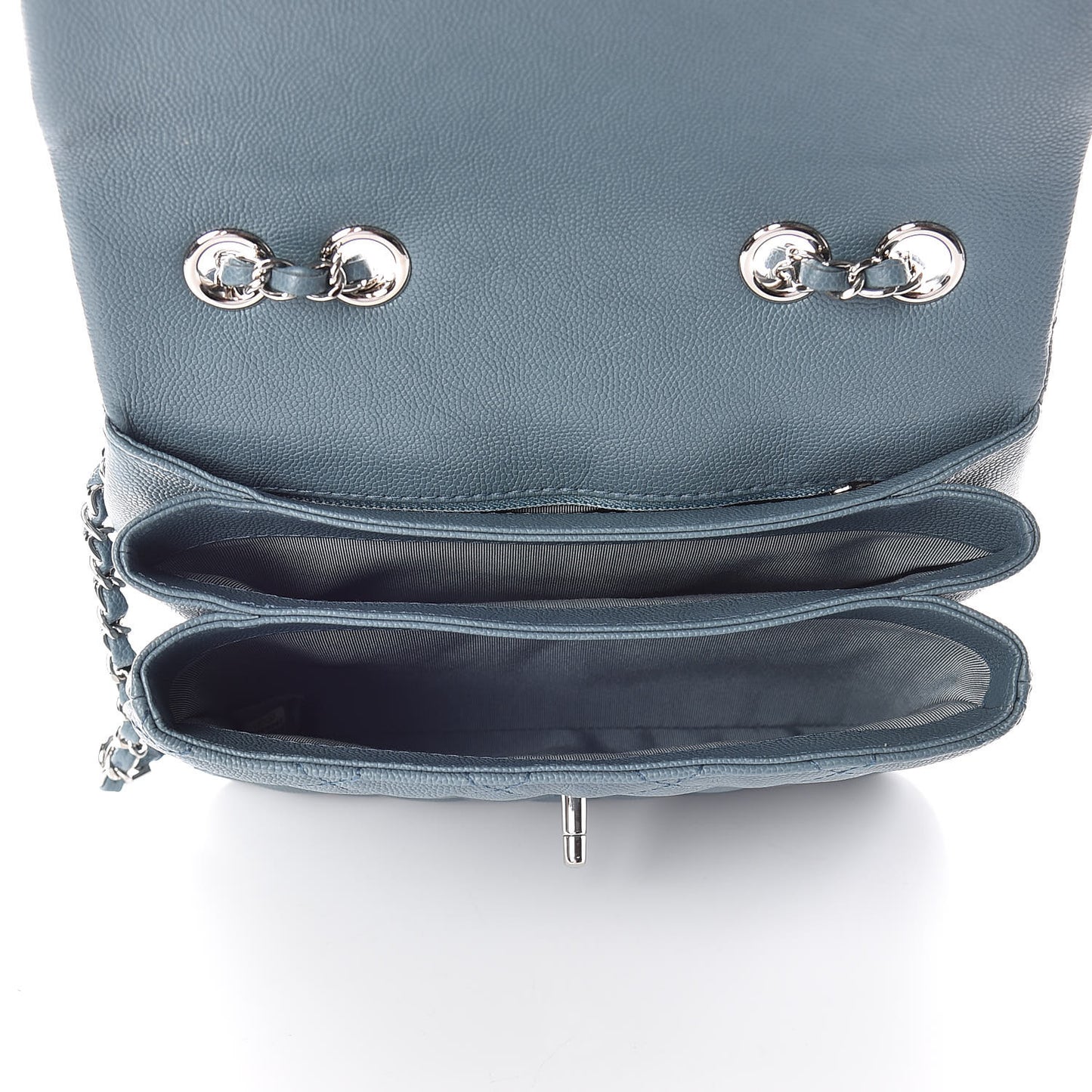 Caviar Quilted Medium Urban Companion Flap Blue