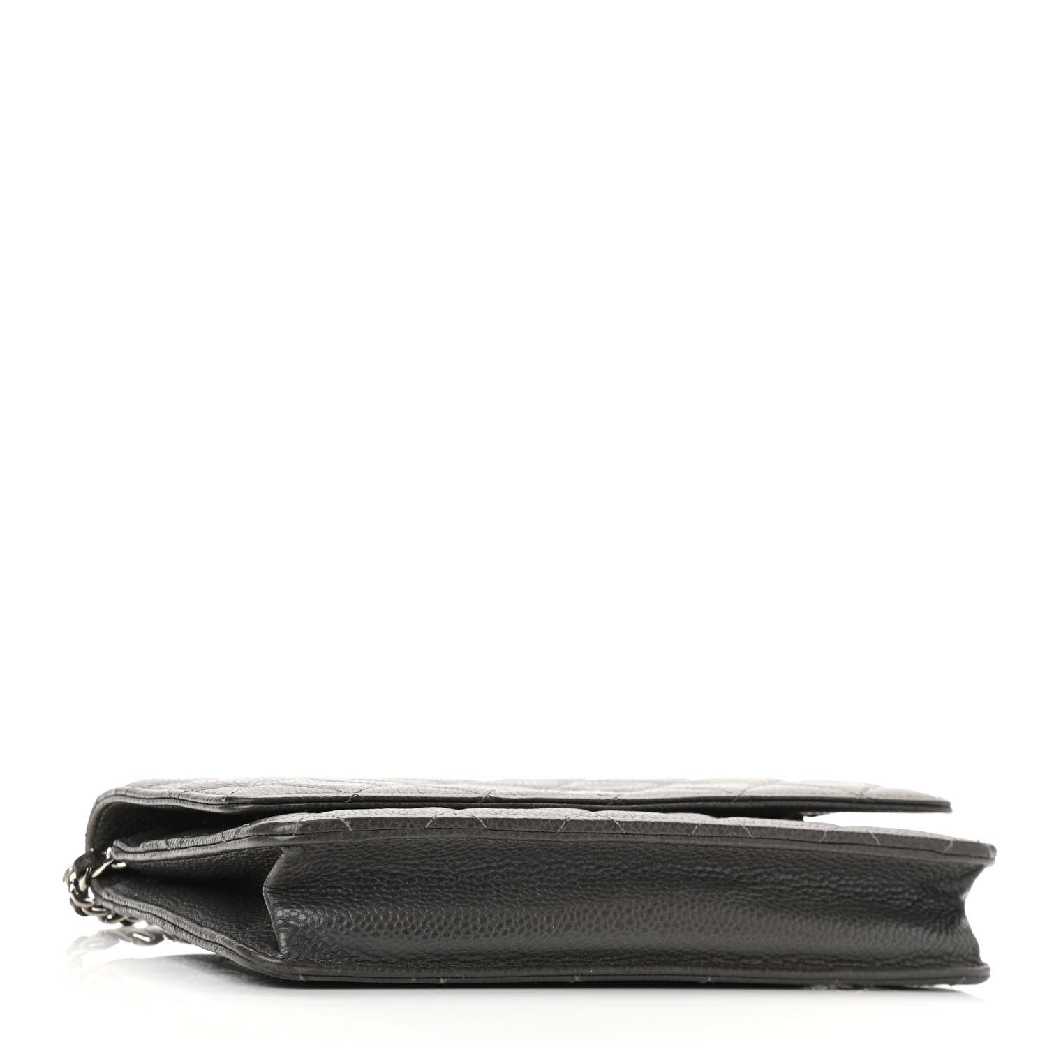 Chanel Caviar Quilted Wallet On Chain WOC Dark Grey 4 of 11