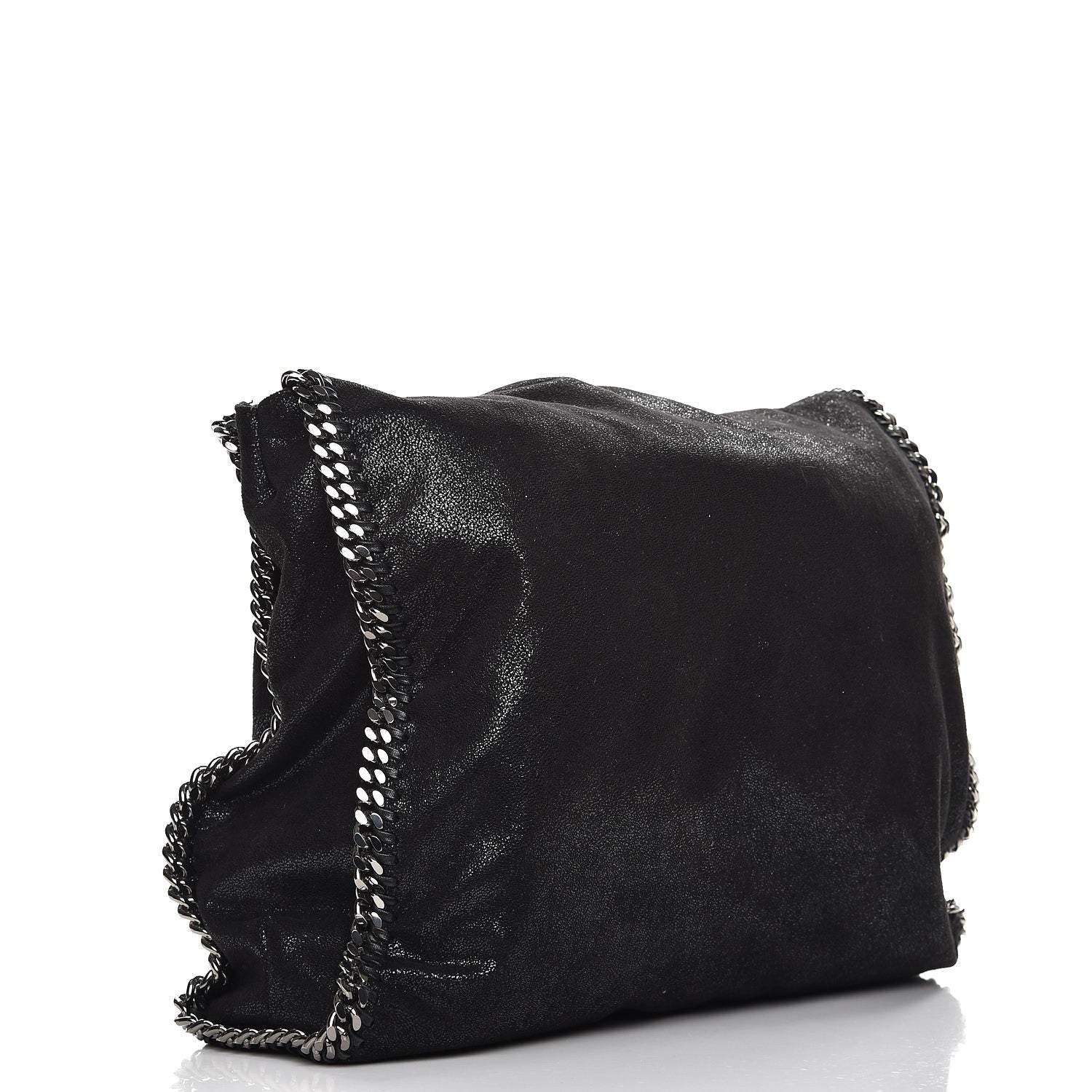 Stella McCartney Shaggy Deer Big Falabella Tote Black 3 of 8