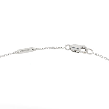 Van Cleef & Arpels 18K White Gold Turquoise Sweet Alhambra Butterfly Pendant Necklace 4 of 5