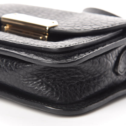 Burberry Grainy Calfskin Heritage Grain Mini Crossbody Bag Black 11 of 12