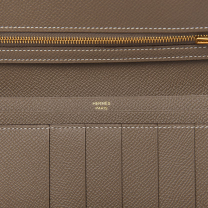Hermes Epsom Bearn Gusset Wallet Etoupe 5 of 7