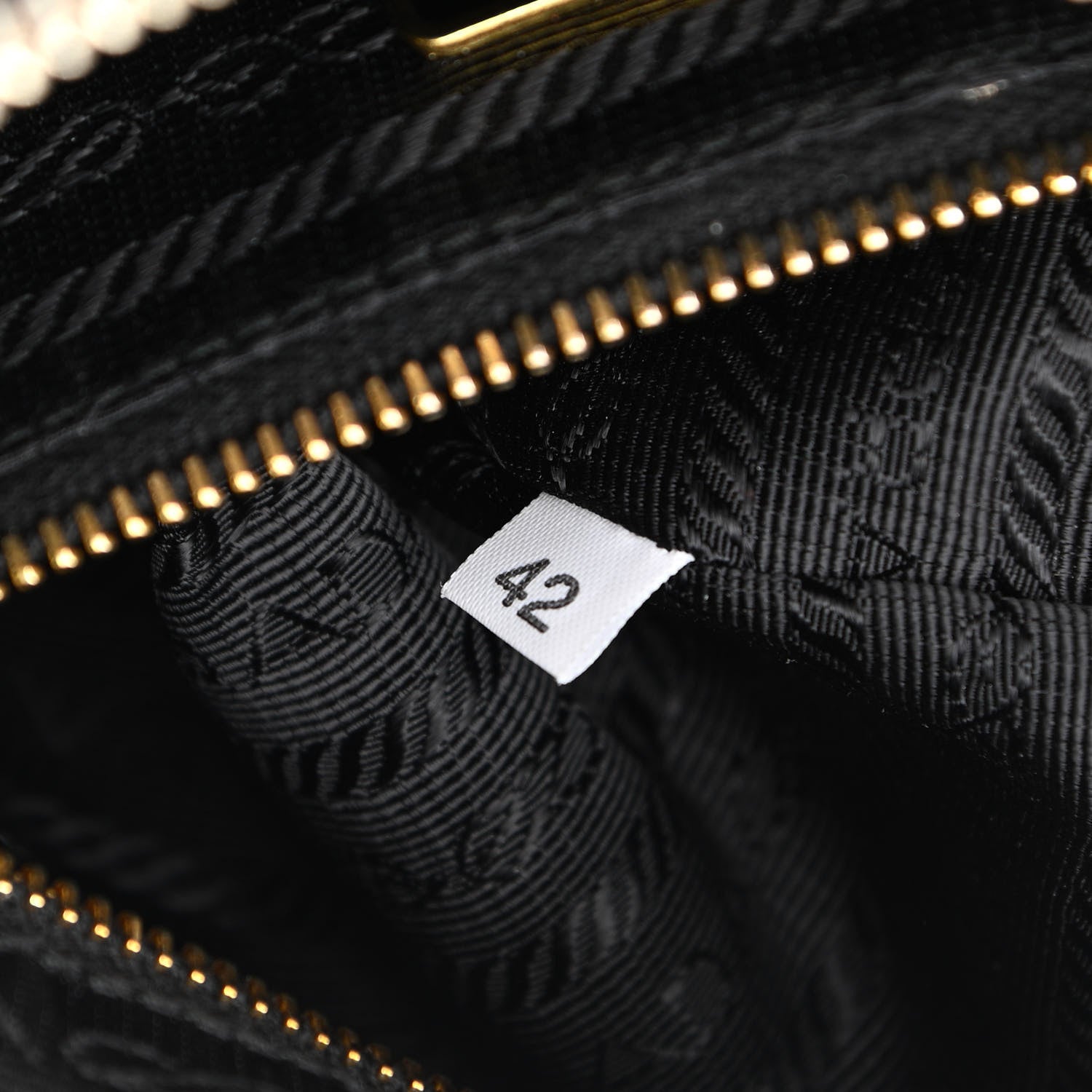 Prada Vitello Daino Pochette Bag Black 7 of 12