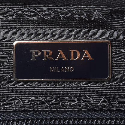 Prada Tessuto Nylon Saffiano Travel Briefcase Blue 7 of 12