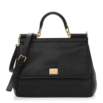 Dolce & Gabbana Dauphine Medium Miss Sicily Satchel Black 1 of 10