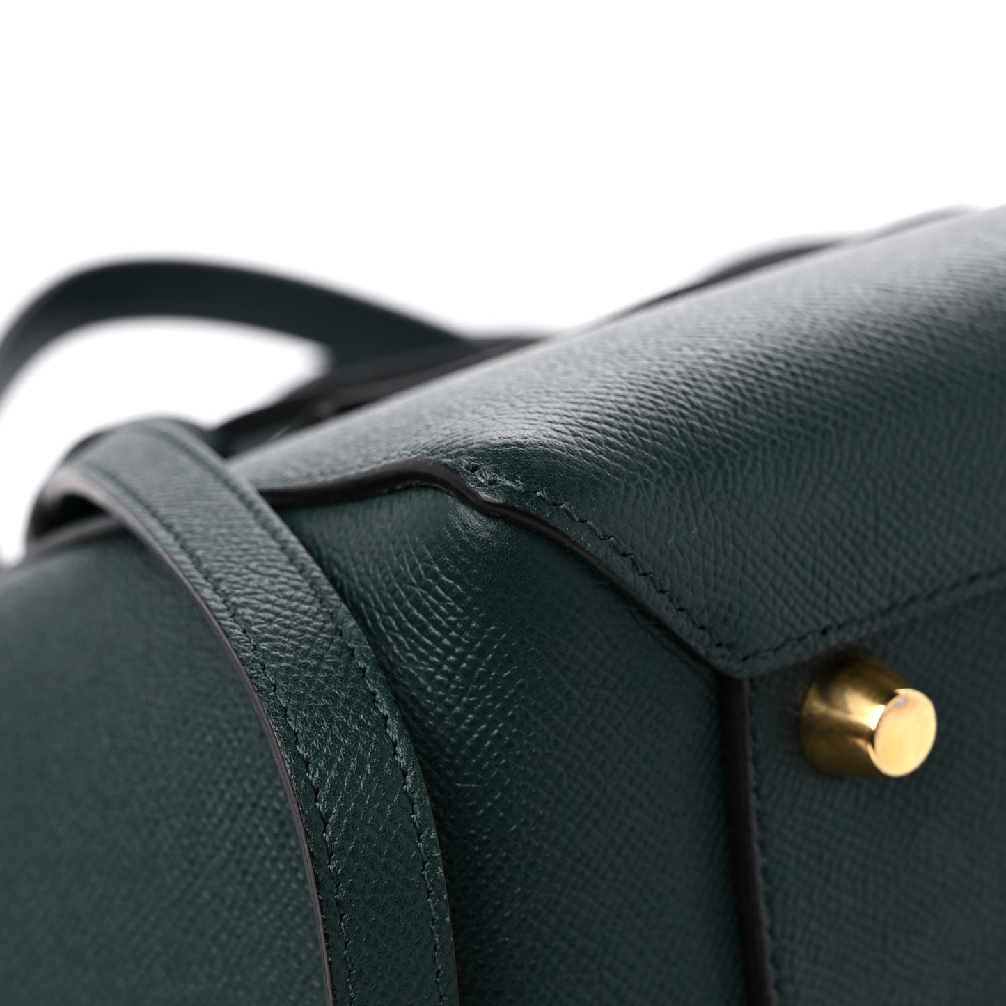 Grained Calfskin Mini Belt Bag Amazone