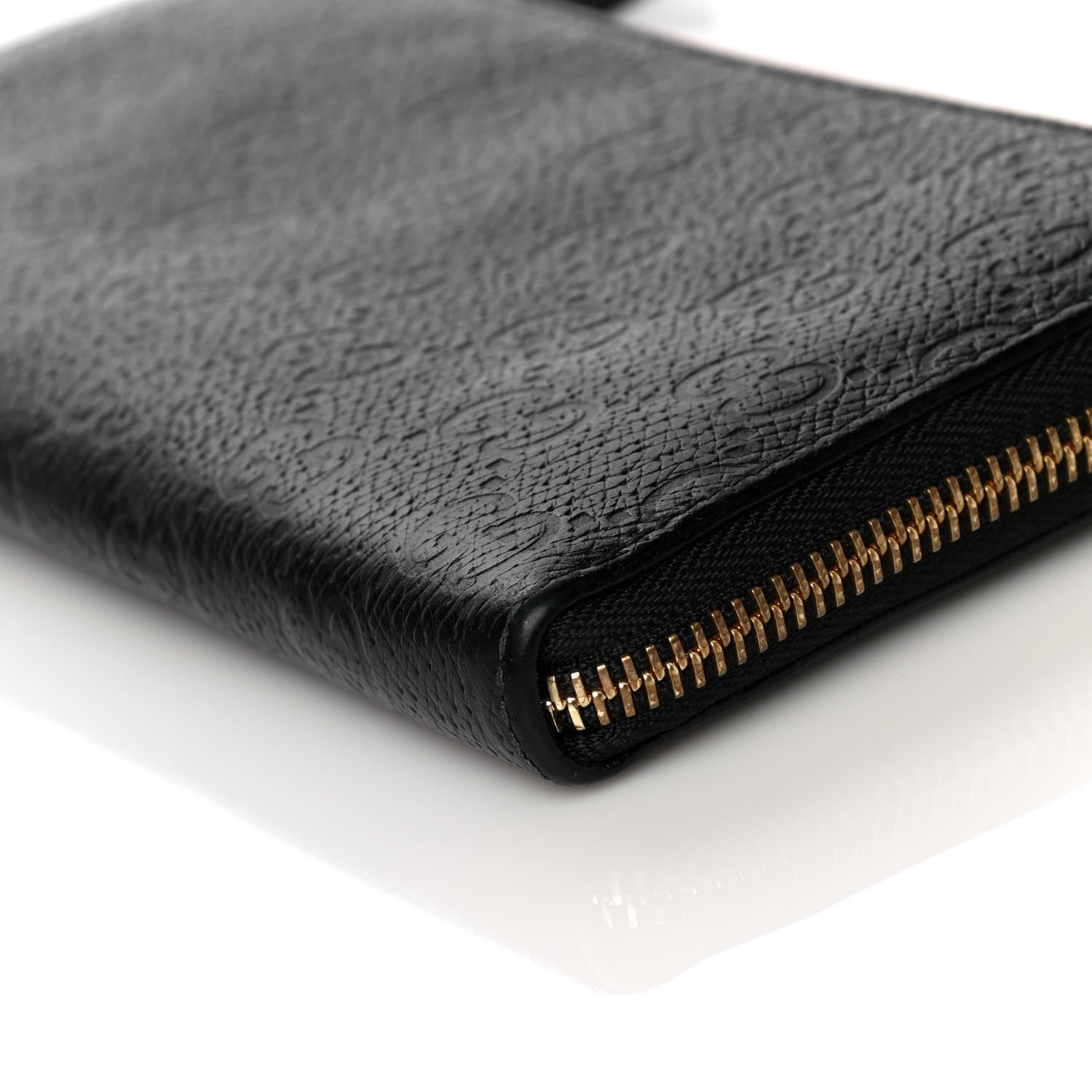 Gucci Guccissima Donna Long Wallet Black 7 of 10