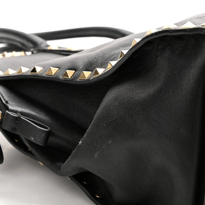 Valentino Garavani Vitello Rockstud Dome Shopper Black 12 of 14