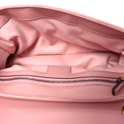 Gucci Calfskin Matelasse Double G Studs Small Torchon GG Marmont Shoulder Bag Dusty Carmine Rose 5 of 10