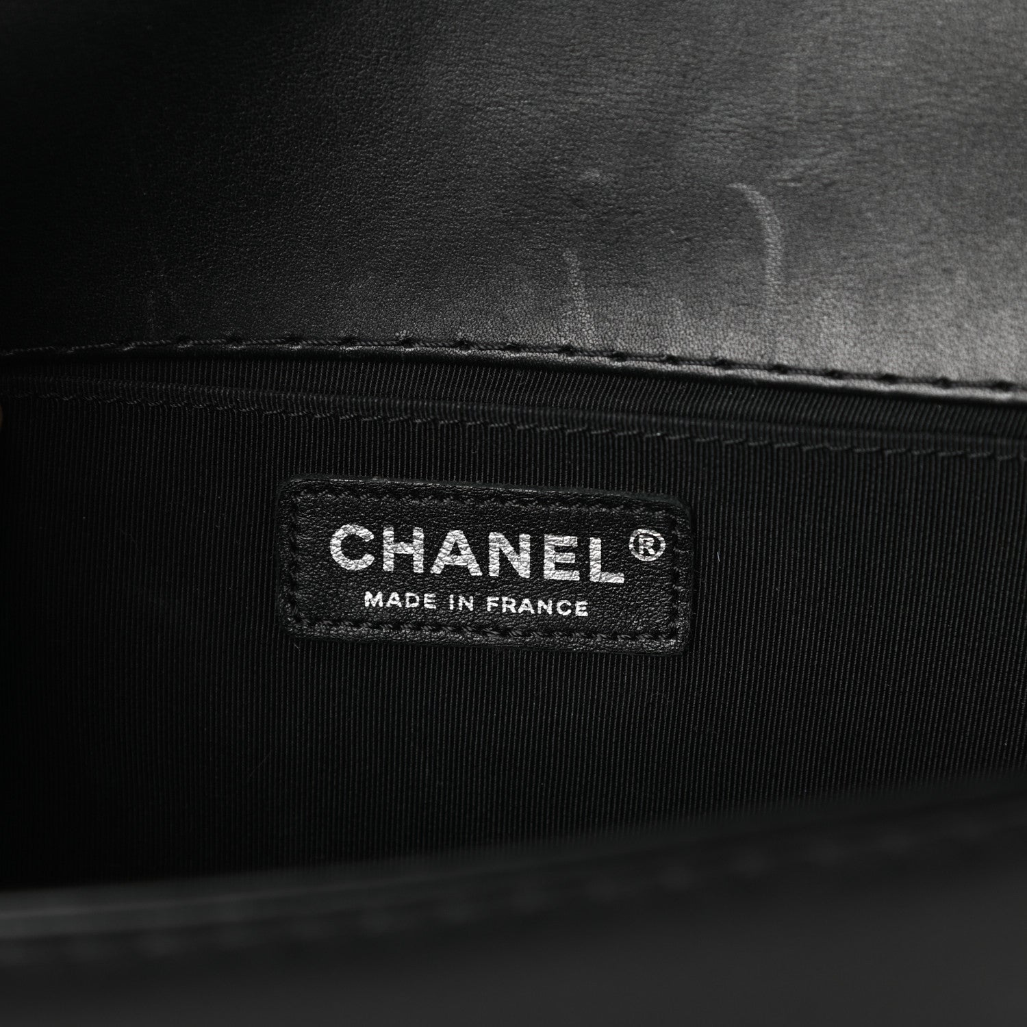 Chanel Calfskin Double Stitch Medium Boy Flap Black 6 of 10