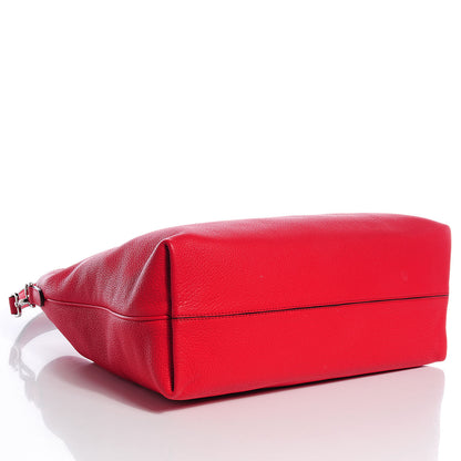 Fendi Vitello Small Clasp Top Hobo Bag Red 4 of 10