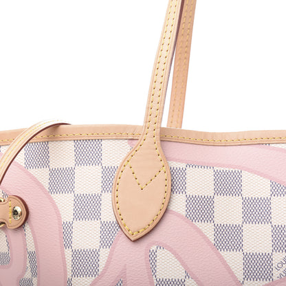 Louis Vuitton Damier Azur Tahitienne Neverfull MM 12 of 13