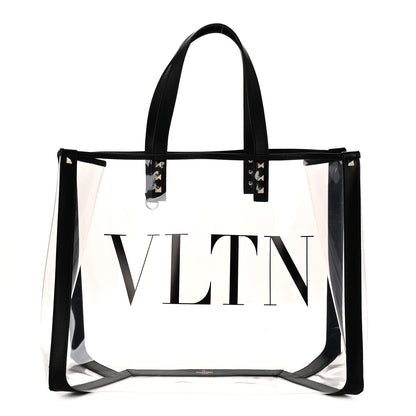 Valentino Garavani Plexy VLTN Small Shopping Bag Transparent 1 of 10