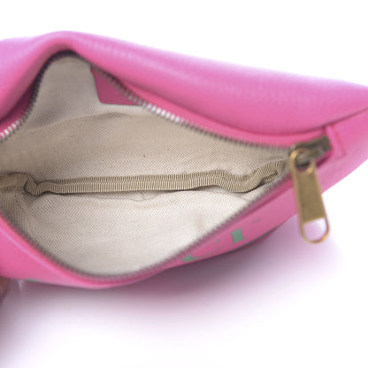 Gucci Grained Calfskin Small Logo Belt Bag Box Pink Green 5 of 10
