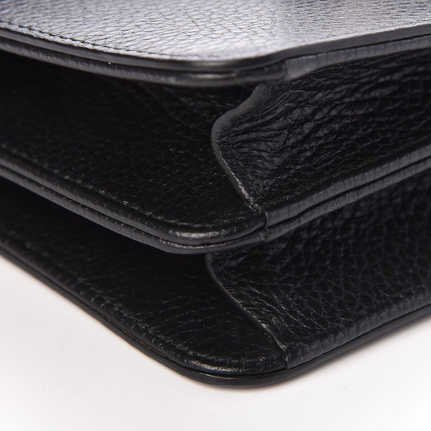 Dollar Calfskin Small Interlocking G Shoulder Bag Black