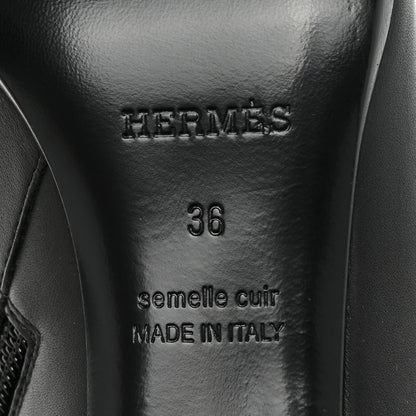 Hermes Calfskin Saint Germain Ankle Boots 36 Black 6 of 9