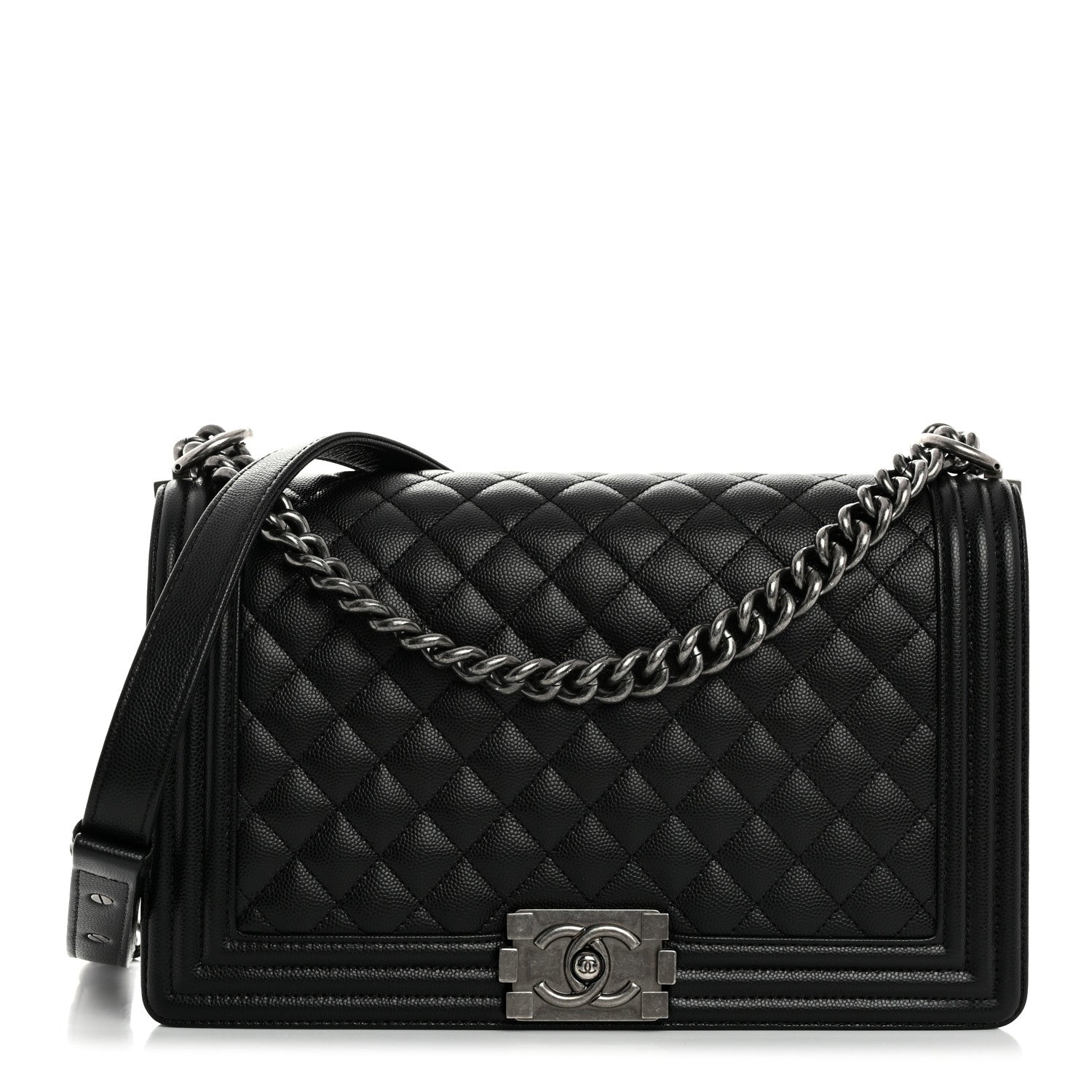 Chanel Caviar Quilted New Medium Boy Flap Black 1 of 10