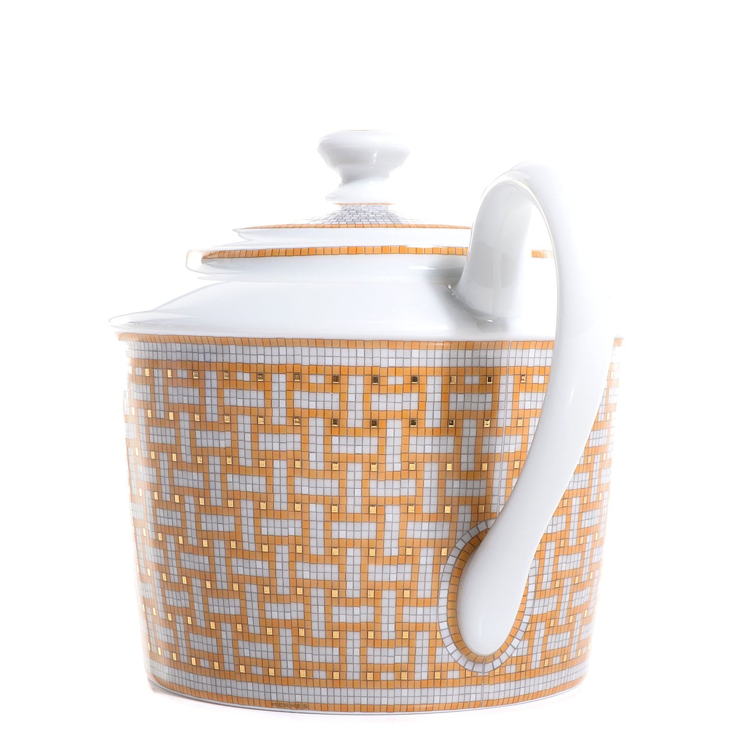 Hermes Porcelain Mosaique Au 24 Coffee/Tea Pot 2 of 7