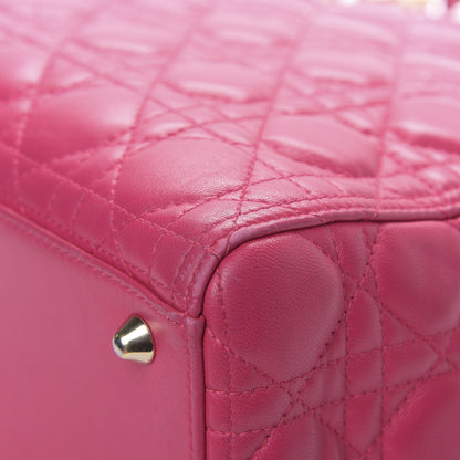 Christian Dior Lambskin Cannage Large Lady Dior Pink 12 of 13