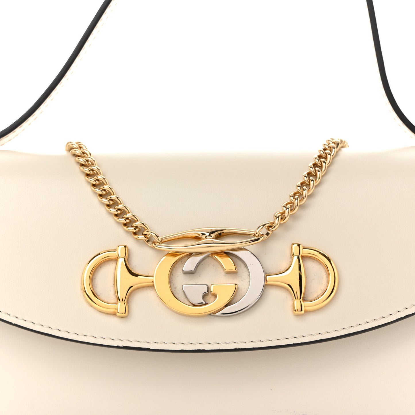 Smooth Calfskin Mini Zumi Shoulder Bag White