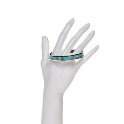 Hermes Enamel Printed Narrow Bracelet 70 2 of 6