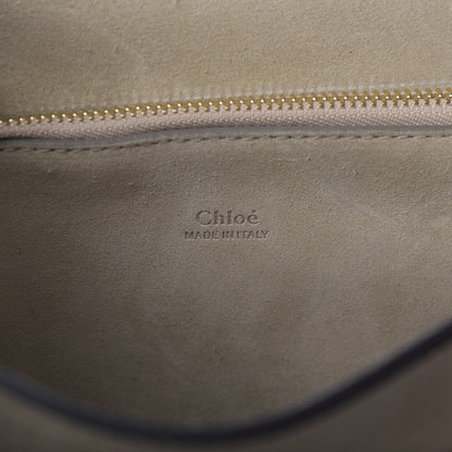 Chloe Suede Calfskin Medium Faye Shoulder Bag Tobacco 8 of 8