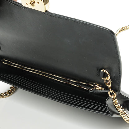 Gucci Guccissima Icon Chain Wallet Black 5 of 6