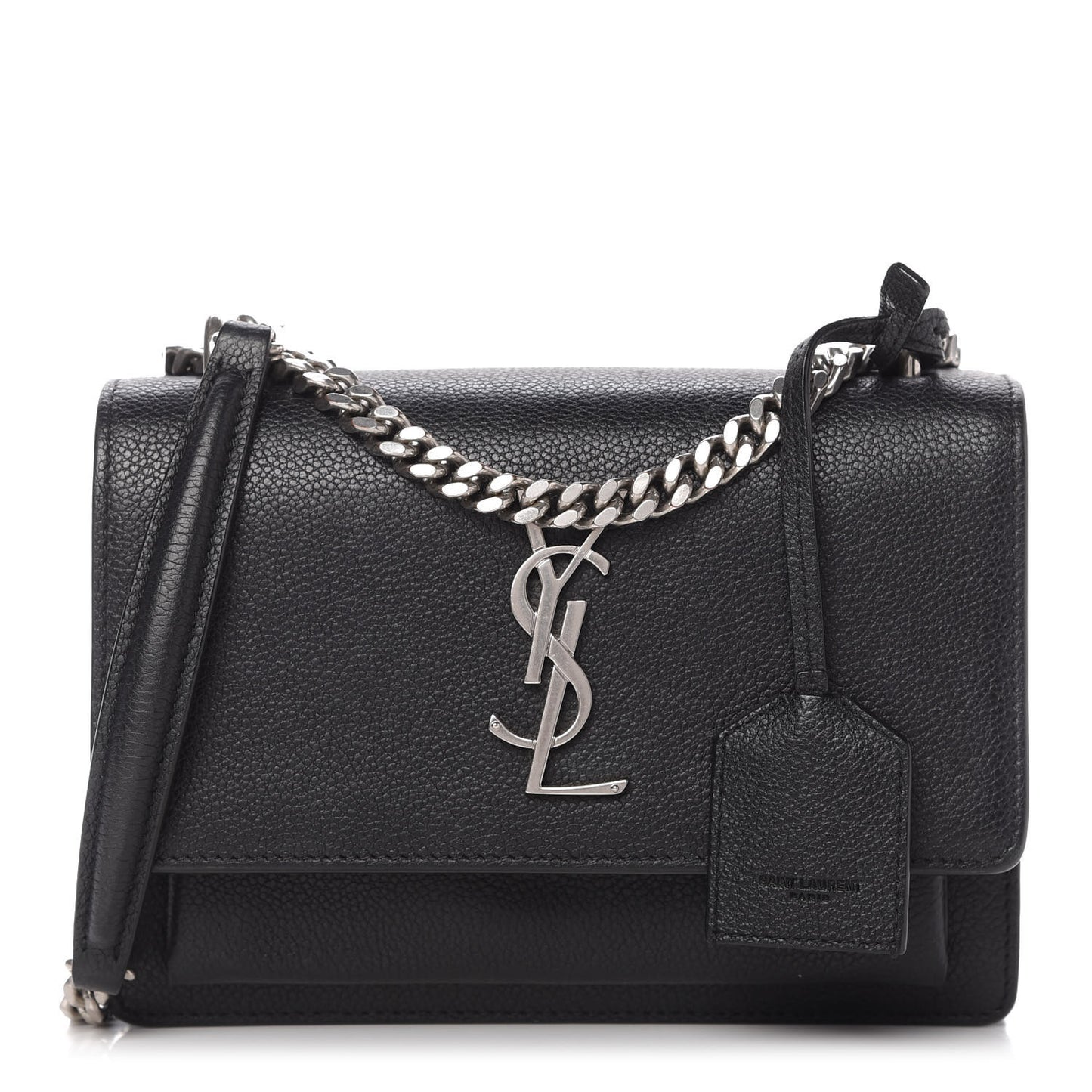Grained Calfskin Small Monogram Sunset Black