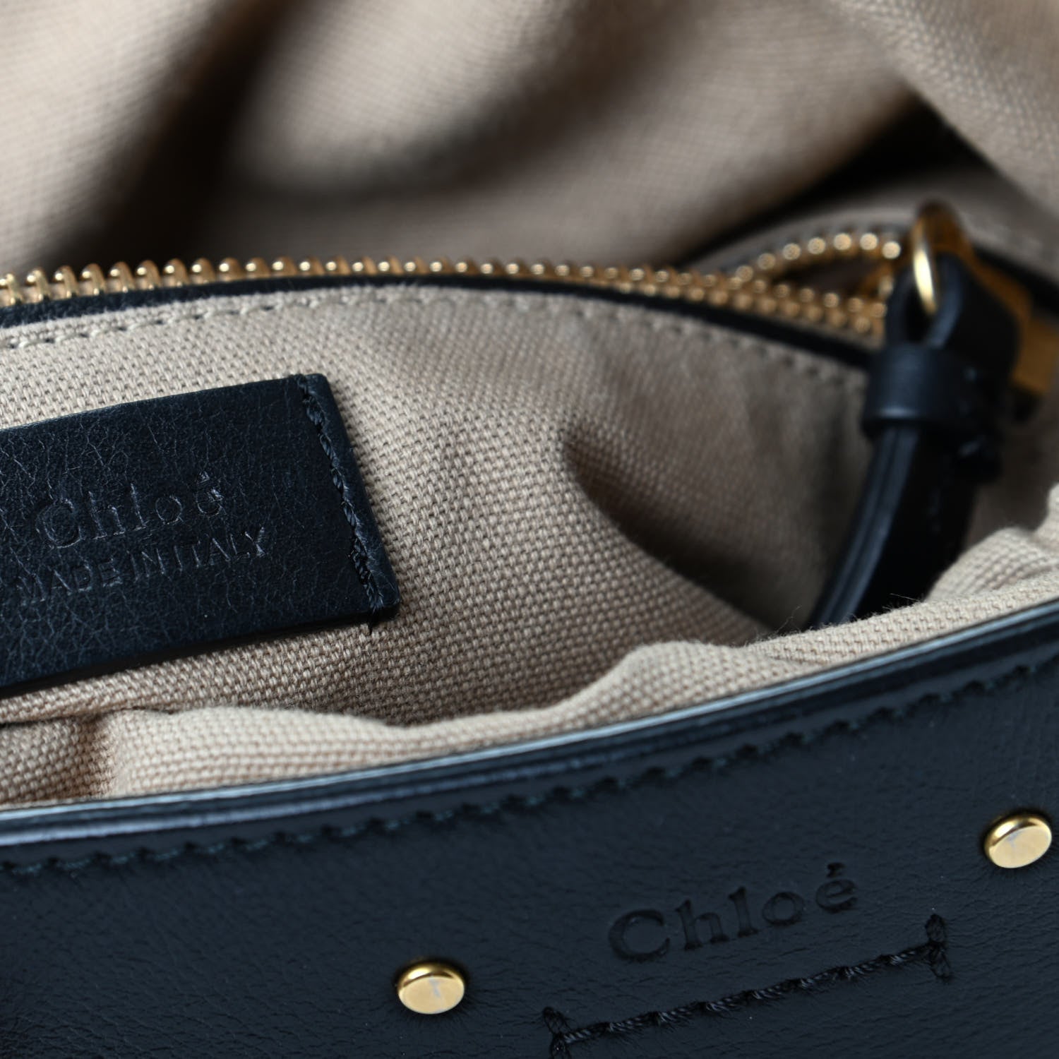 Chloe Smooth Calfskin Small Roy Bucket Bag Black 8 of 10