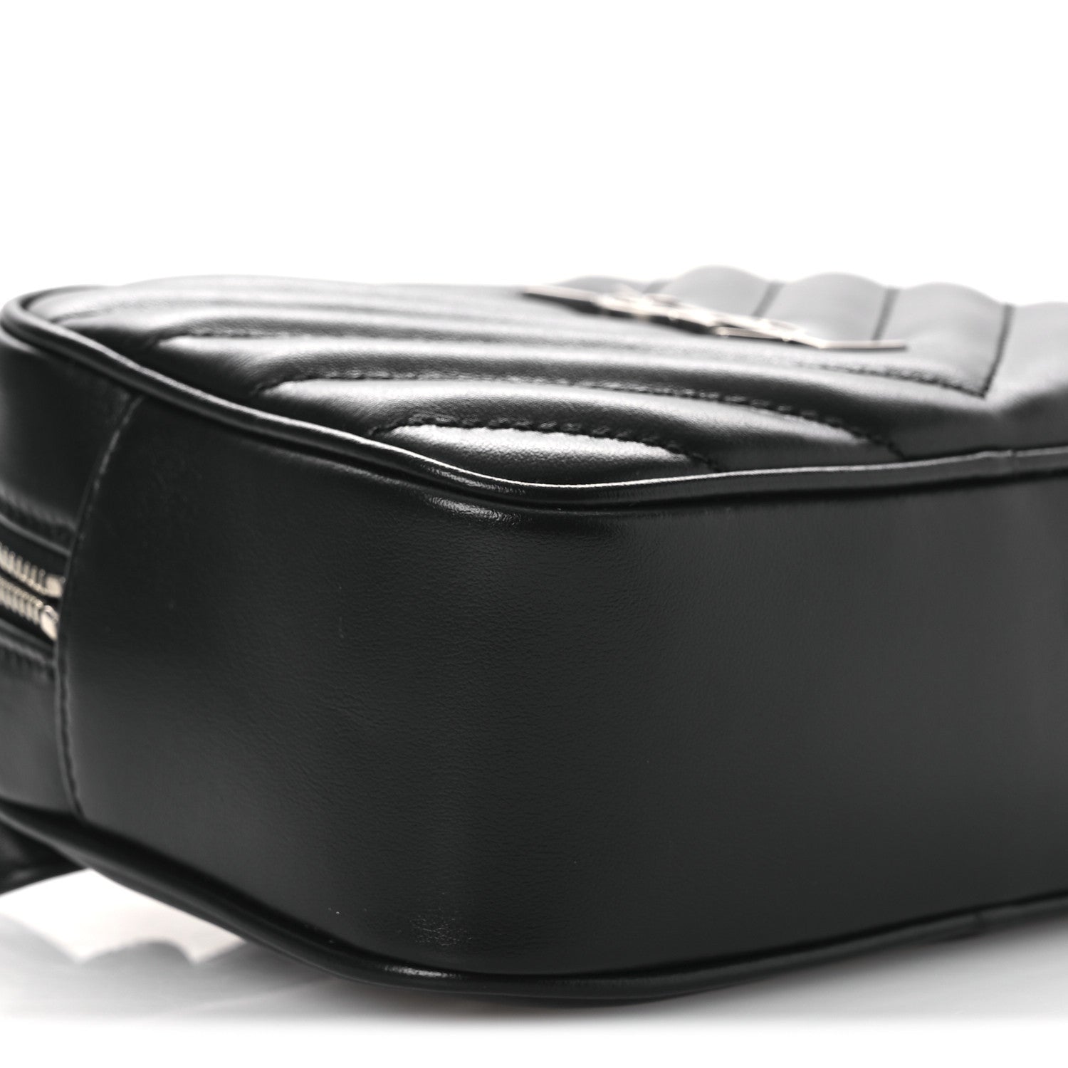 Saint Laurent Calfskin Matelasse Monogram Lou Belt Bag Black 9 of 11