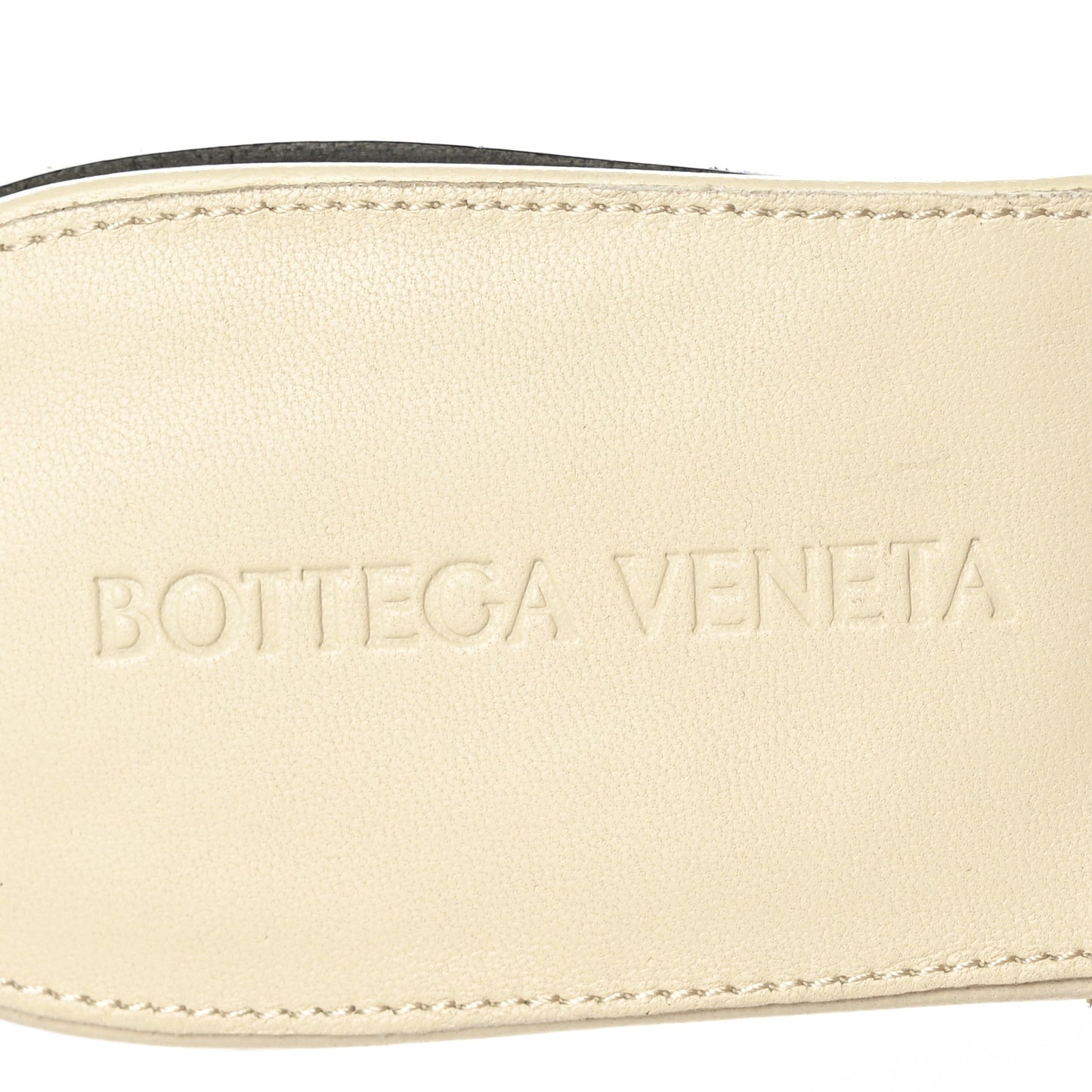Nappa Quilted Rubber Lido Flat Sandals 37 Sea Salt