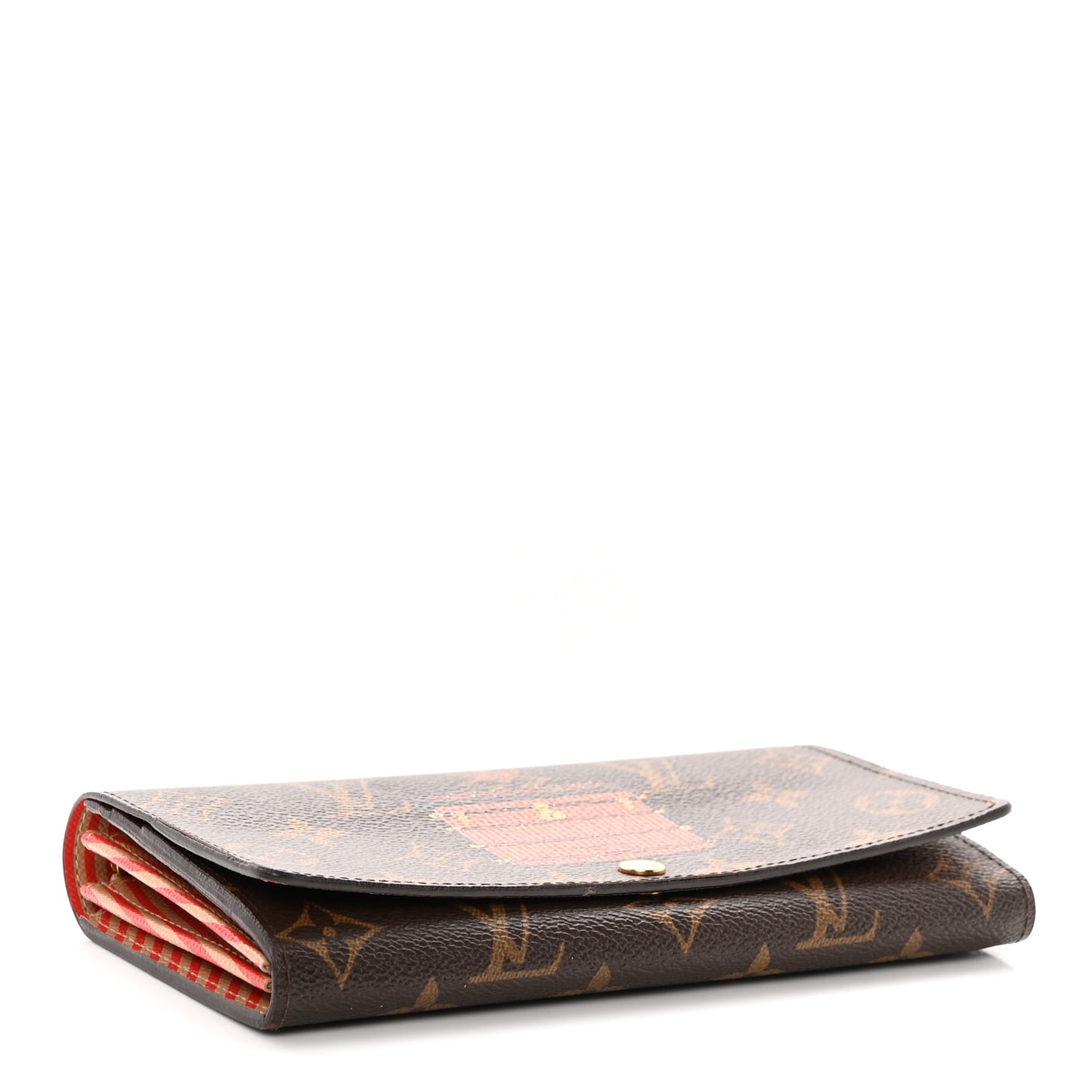 Monogram Trunks and Locks Sarah Wallet