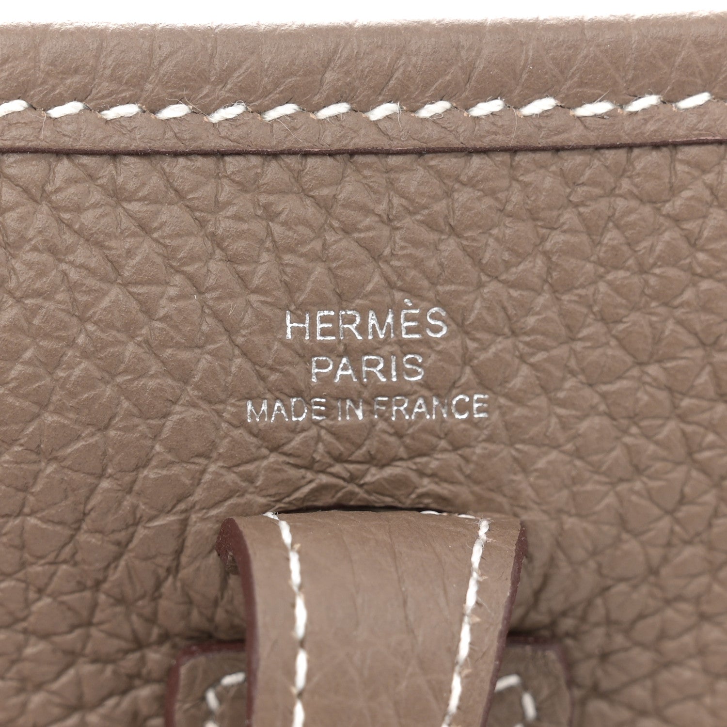 Hermes Taurillon Clemence Amazone Evelyne TPM Etoupe Bleu Indigo 6 of 10