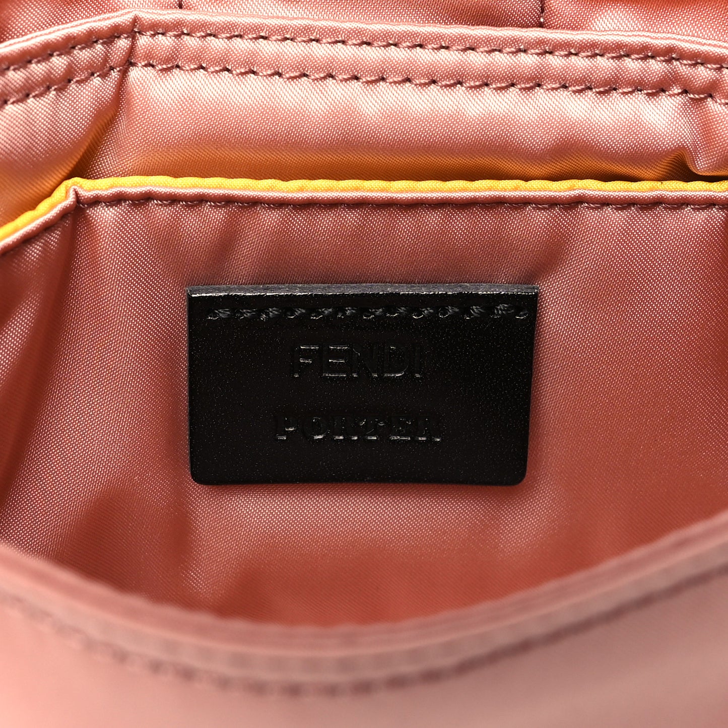 X PORTER Nylon Cuoio Roma Mini Phone Baguette Belt Bag Baby Pink