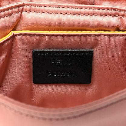 Fendi X PORTER Nylon Cuoio Roma Mini Phone Baguette Belt Bag Baby Pink 6 of 10